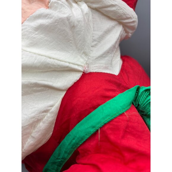 Vtg International Silver Co Nylon Parachute Santa Plush Decor Christmas - Picture 8 of 10